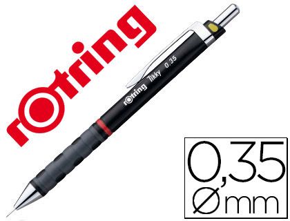 Portaminas rotring Tikky 0,35mm. negro